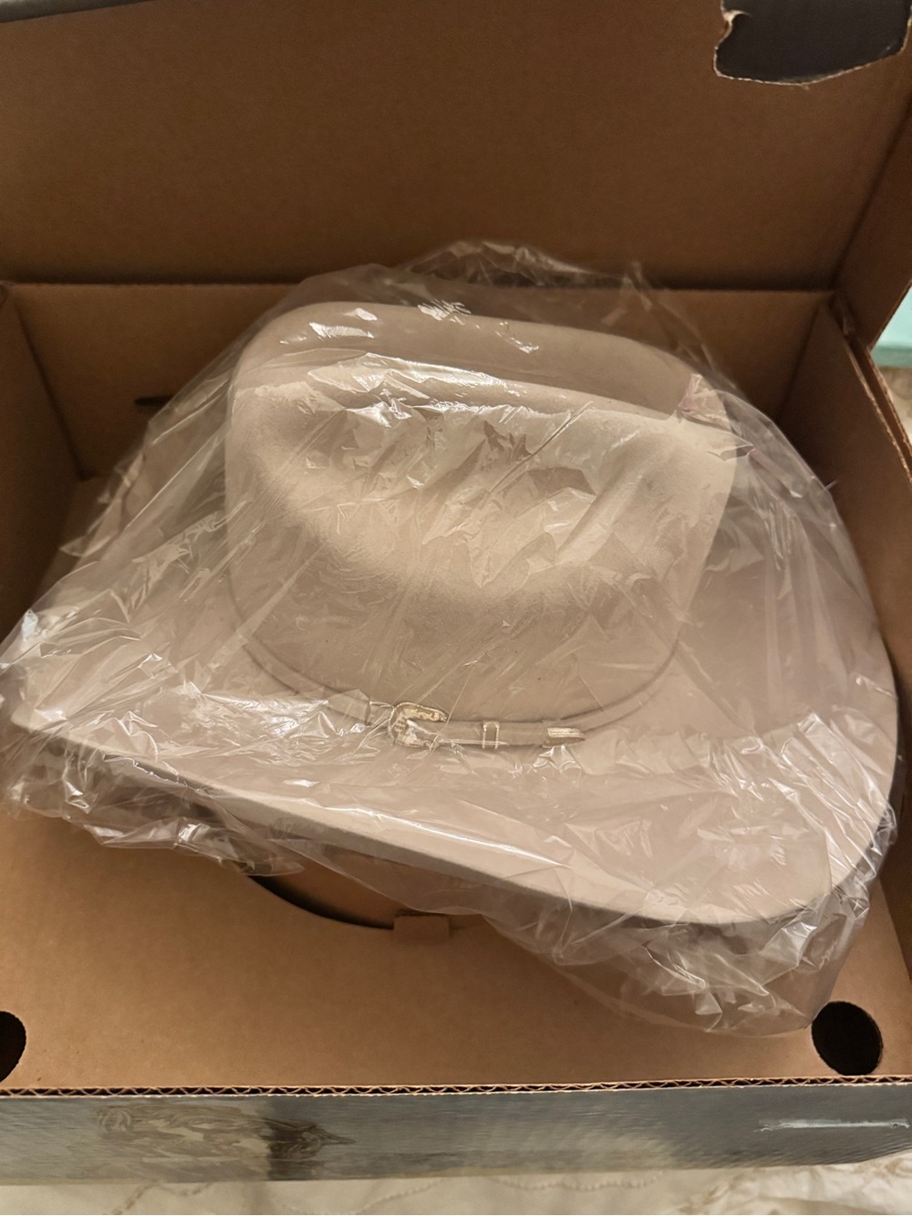 Stetson Light Gray Western Cowboy Hat - Picture 2 of 6